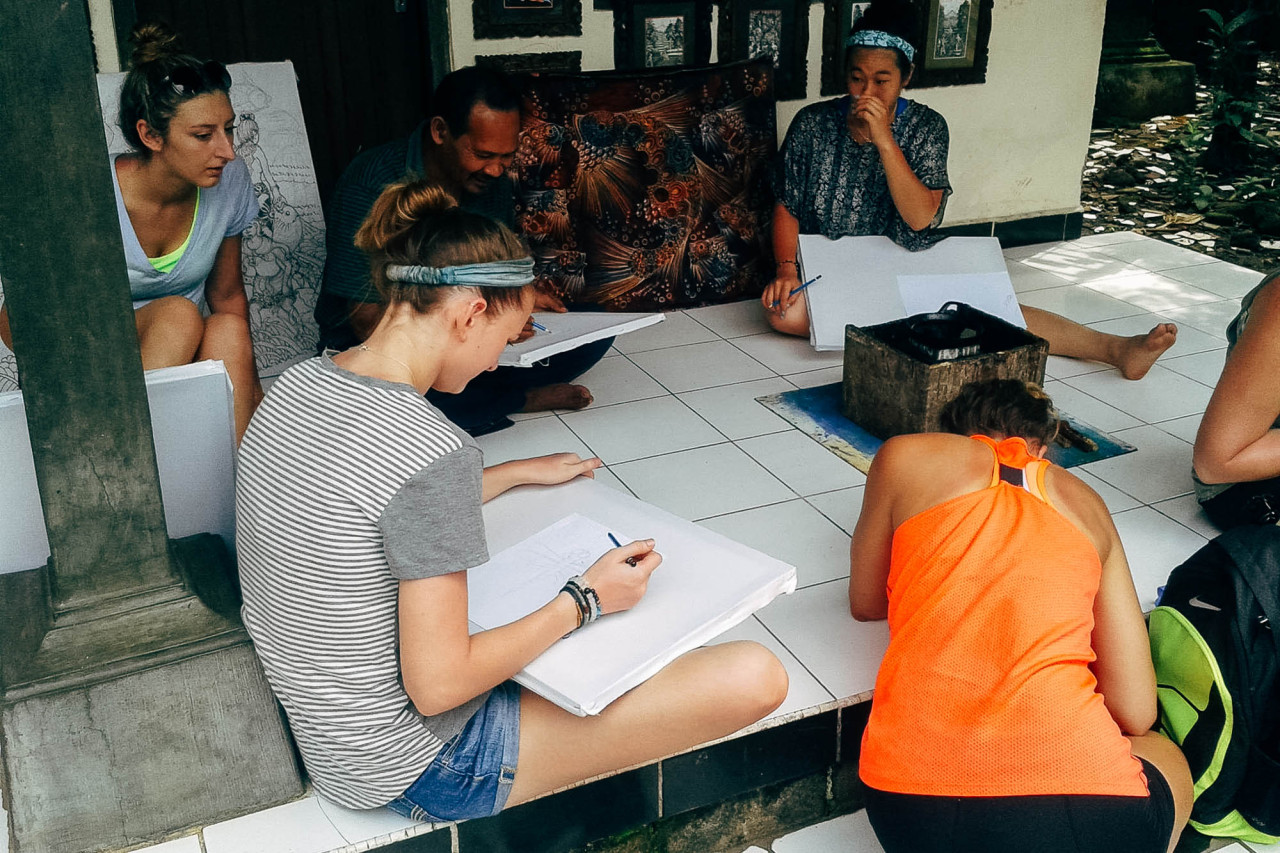 Batik class in Ubud